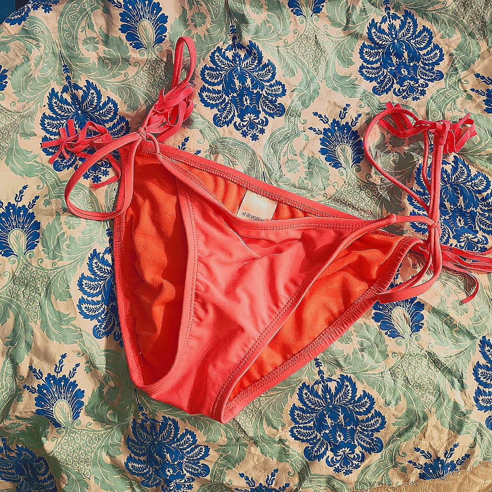 NWOT Coral Swim Bottoms